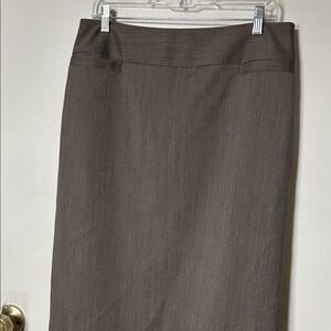 Talbots Elegant Dark Brown Pencil Skirt